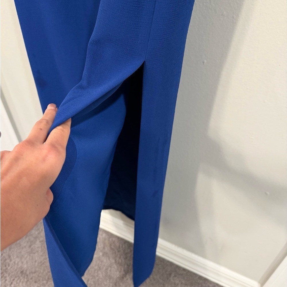 BCBGMaxAzria Royal Blue Halter Maxi Dress - Picture 8 of 10
